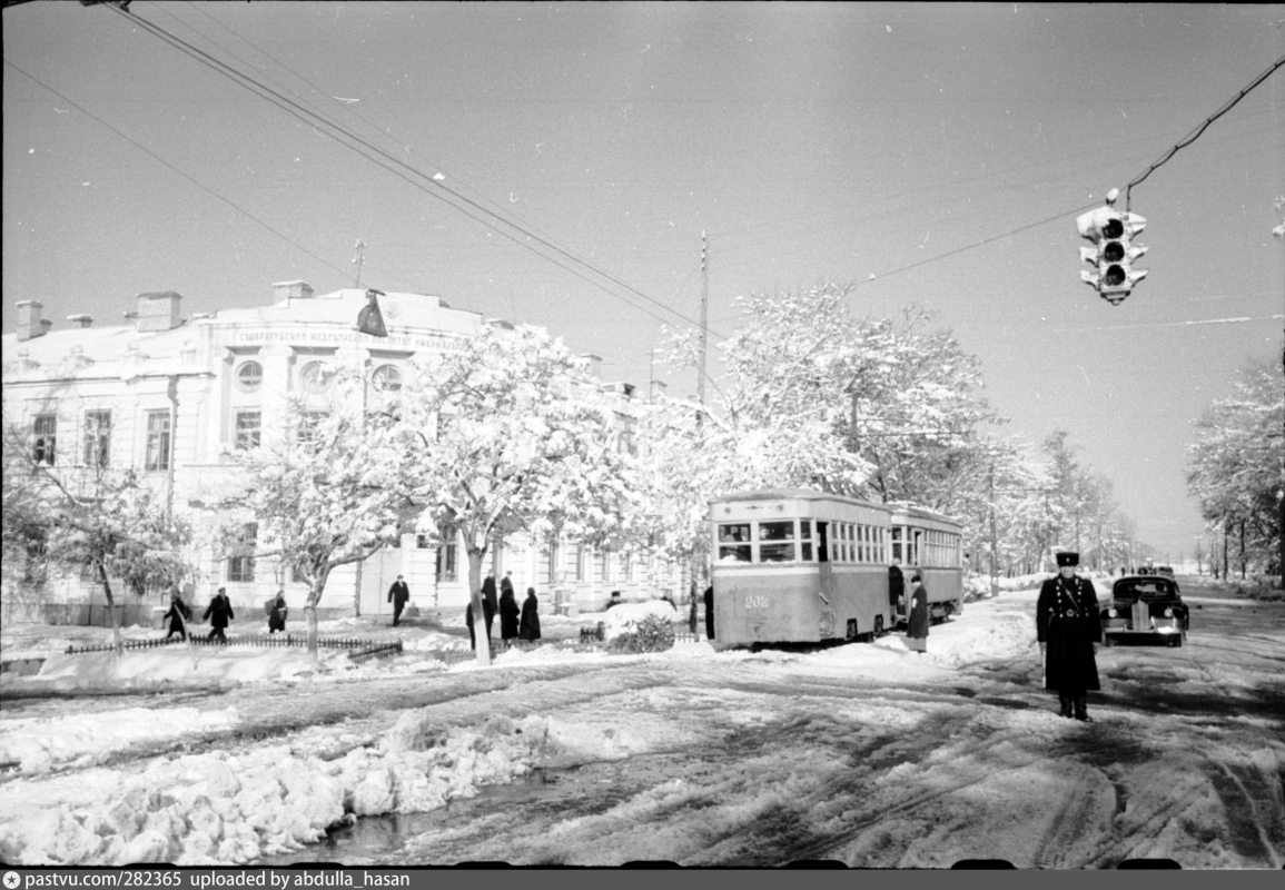 Samarkand, 2-axle trailer car nr. 202; Samarkand — Old photos — tramway