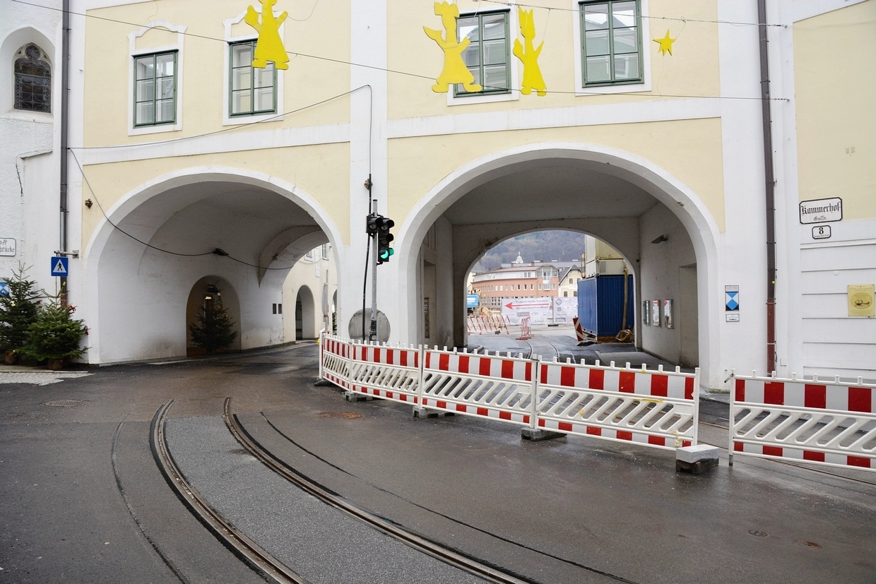 Гмунден – Форхдорф – Ламбах — Cтроительство связки Gmunden Strassenbahn — Traunseebahn