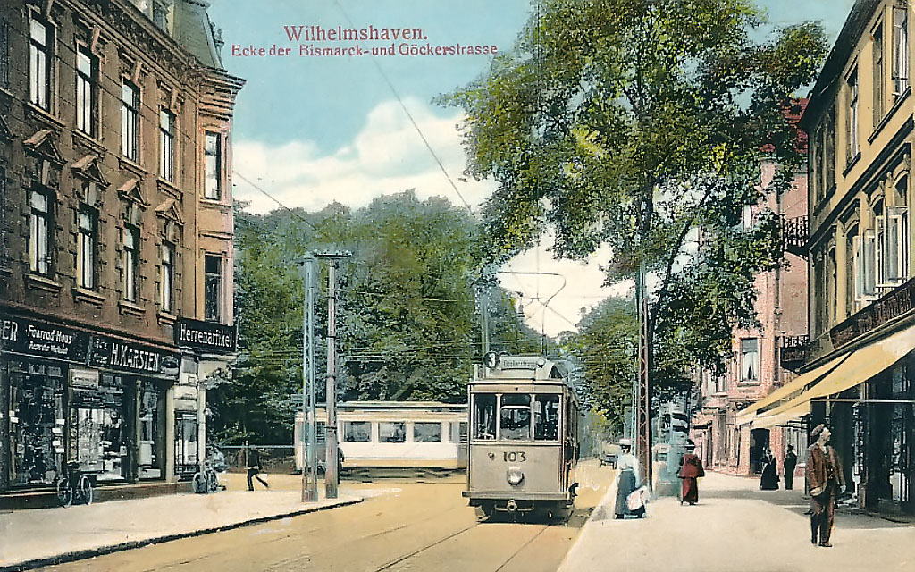 Wilhelmshaven, 2-axle motor car Nr 103; Wilhelmshaven — Old Photos: Tramway