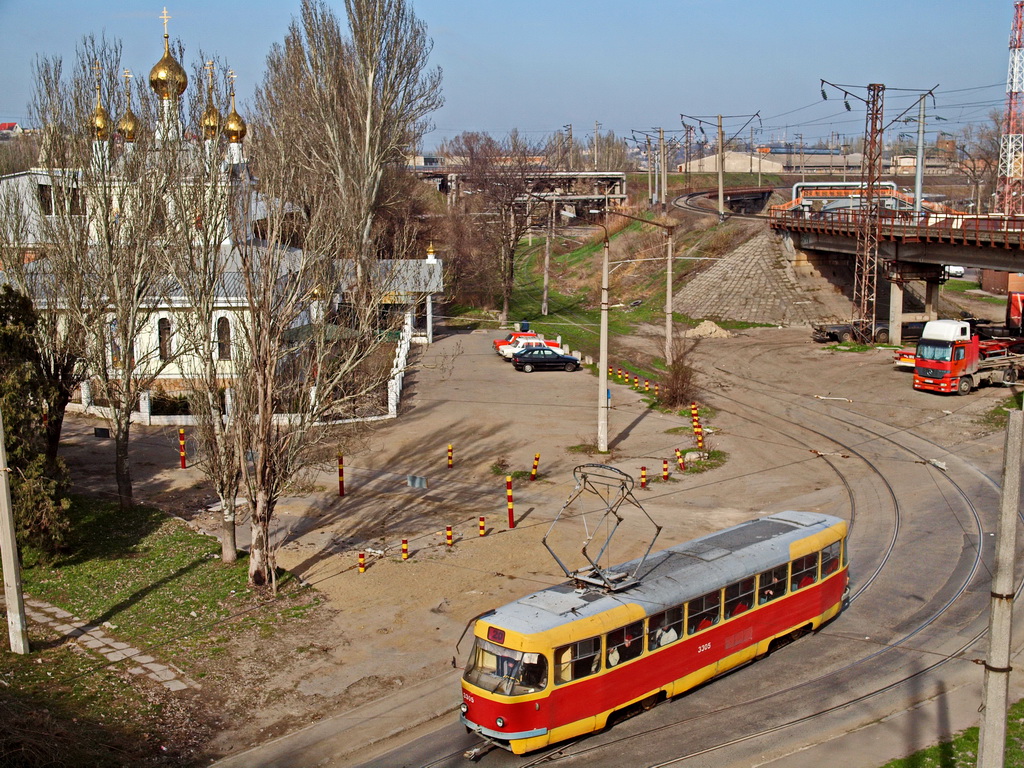Одесса, Tatra T3SU № 3305; Одесса — Трамвайные линии: Хаджибейский лиман