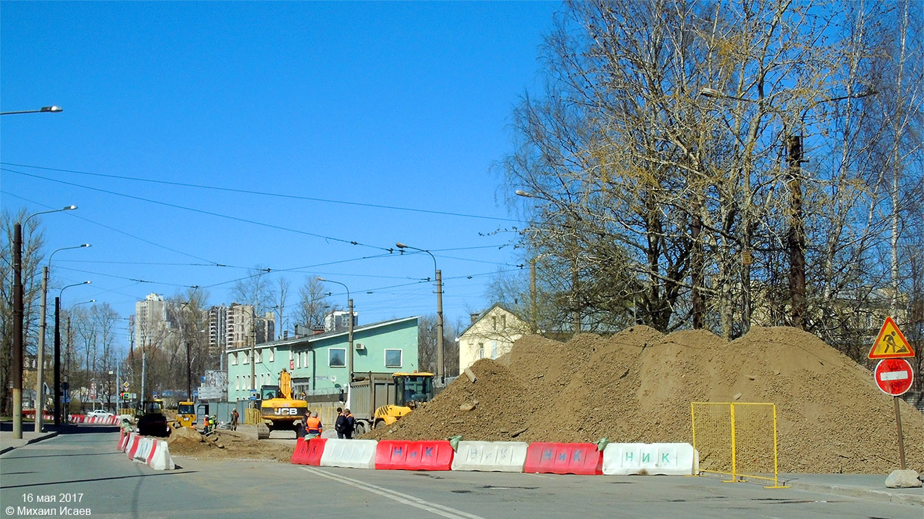 St Petersburg — Track repairs