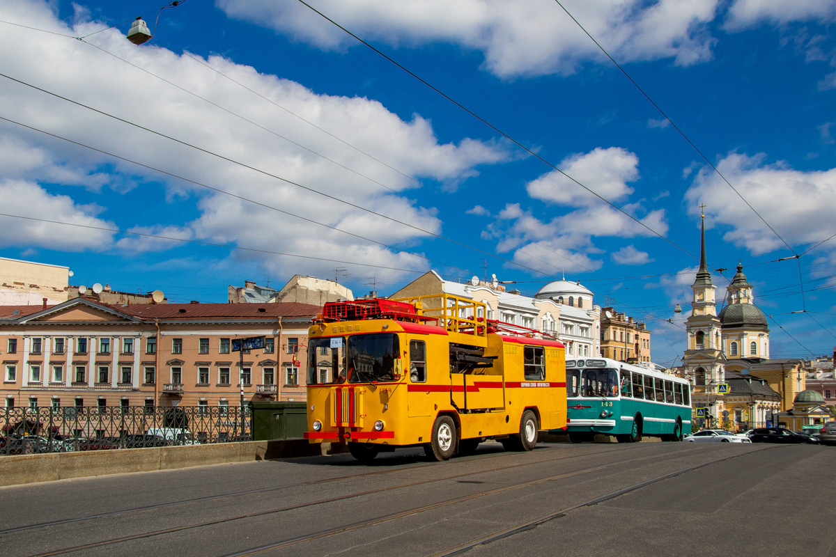 Szentpétervár, TS-56 — ГТЭ-4; Szentpétervár — Trolleybus parade 21.05.2017