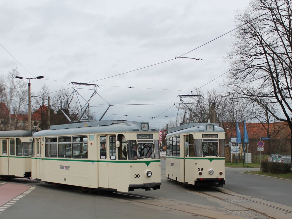 Halberstadt, Gotha T2-62 Nr. 30; Halberstadt, Reko TZ70 Nr. 29; Halberstadt — Line to Klus