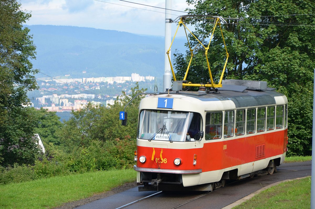 Reichenberg - Gablonz an der Neiße, Tatra T3M Nr. 8106 (16); Reichenberg - Gablonz an der Neiße — 120. Jubiläum der Reichenberger Strassenbahn