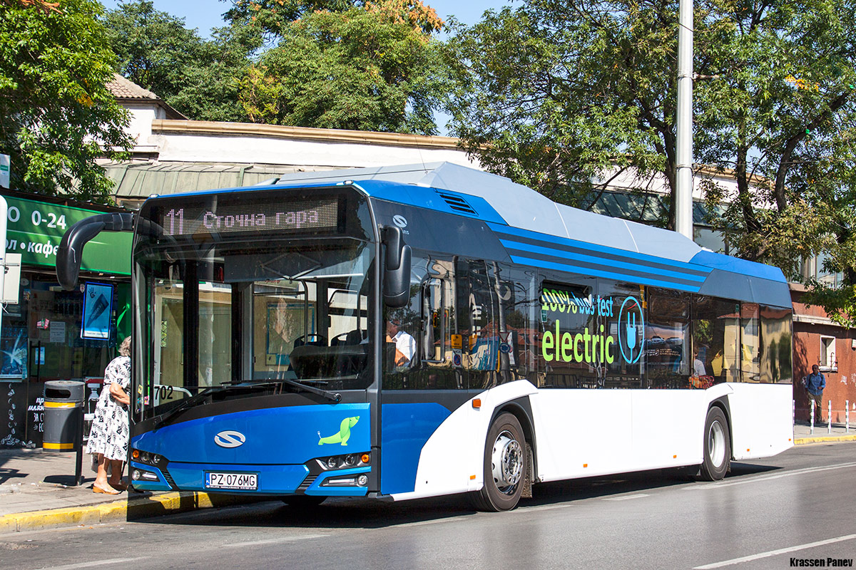 Sofia, Solaris Urbino IV 12 Electric Nr 1702; Sofia — Electric buses for tests in Sofia 2014 — 2023