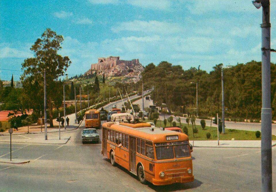 Athens — Trolleybuses — old photos