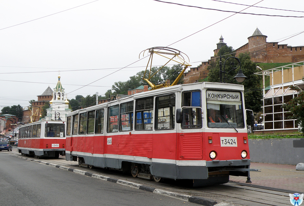 Nizhny Novgorod, 71-605 (KTM-5M3) # 3424; Nizhny Novgorod — 16-th All-Russian competition of professional skills "The best tram driver", 13-15 september 2017