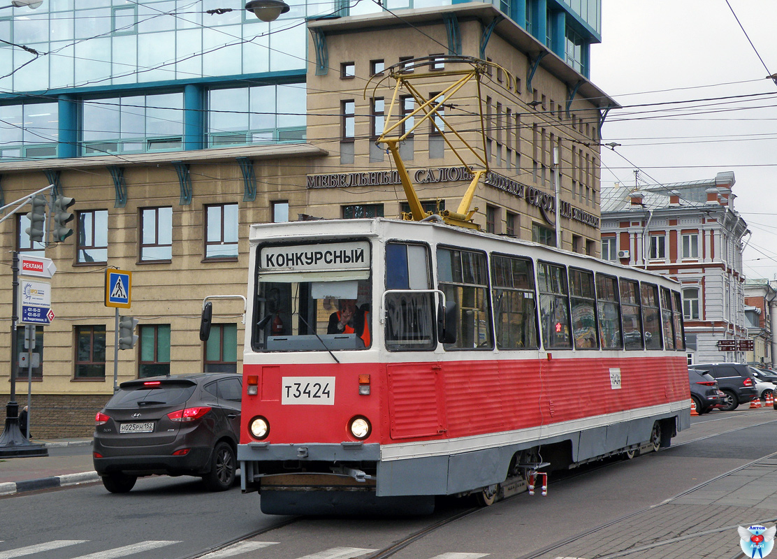 Nijni Novgorod, 71-605 (KTM-5M3) N°. 3424; Nijni Novgorod — 16-th All-Russian competition of professional skills "The best tram driver", 13-15 september 2017