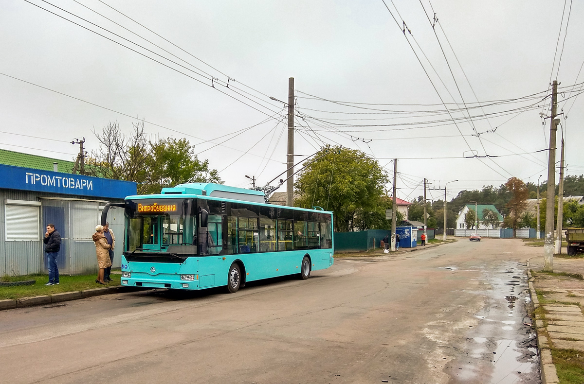 Tchernihiv, Etalon T12110 “Barvinok” N°. 498; Tchernihiv — New vehicles of the «Etalon» plant; Tchernihiv — Terminus stations; Tchernihiv — Trolleybus lines