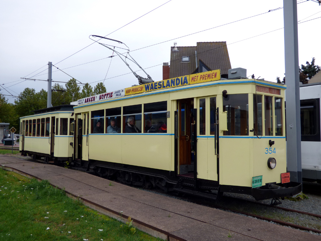 Tram du Littoral, 3-axle motor car N°. 354; Tram du Littoral — 3. Themarit TTO Noordzee, 01.10.2017