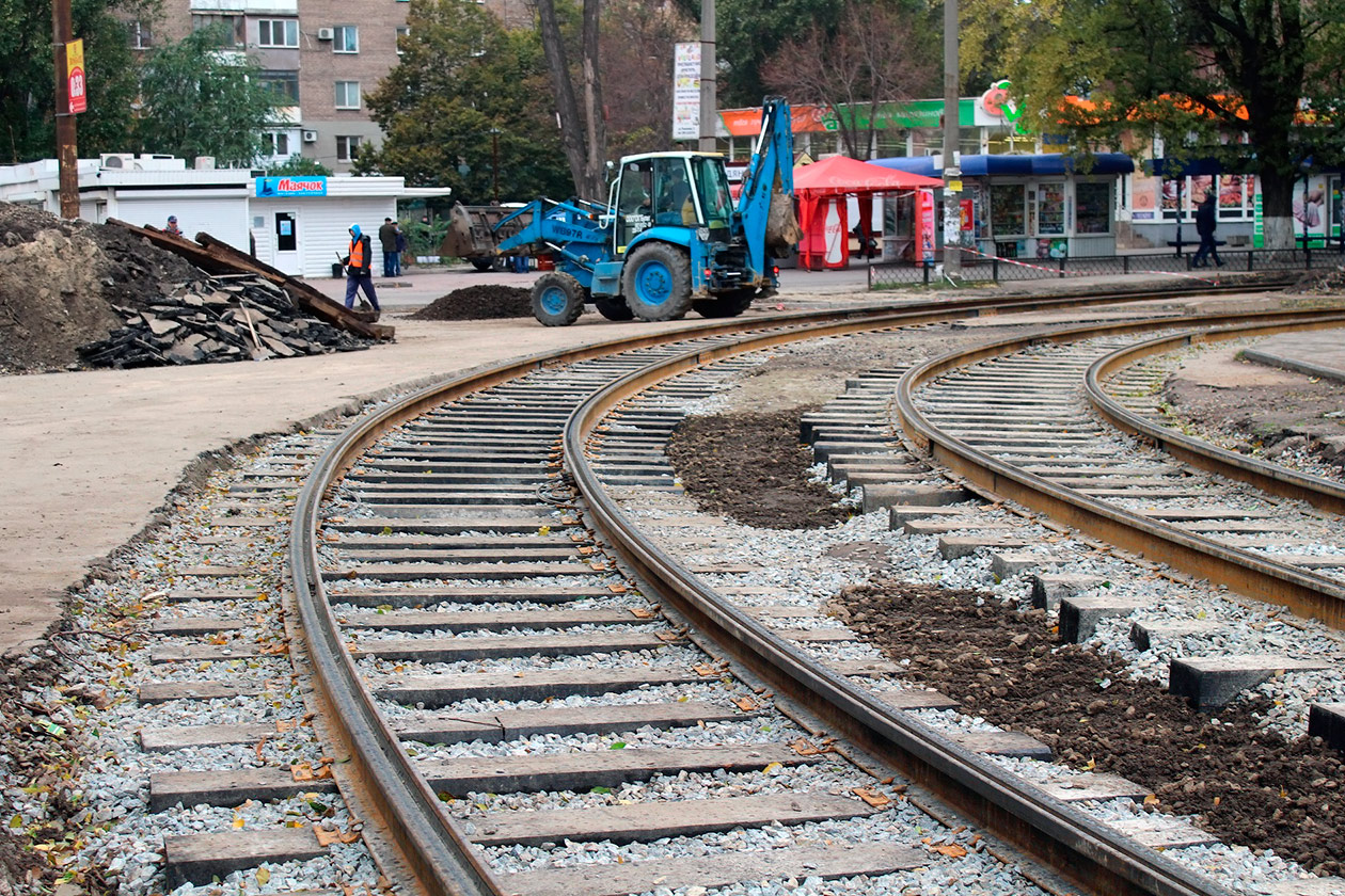 Saporischja — Tramway Track Repairs