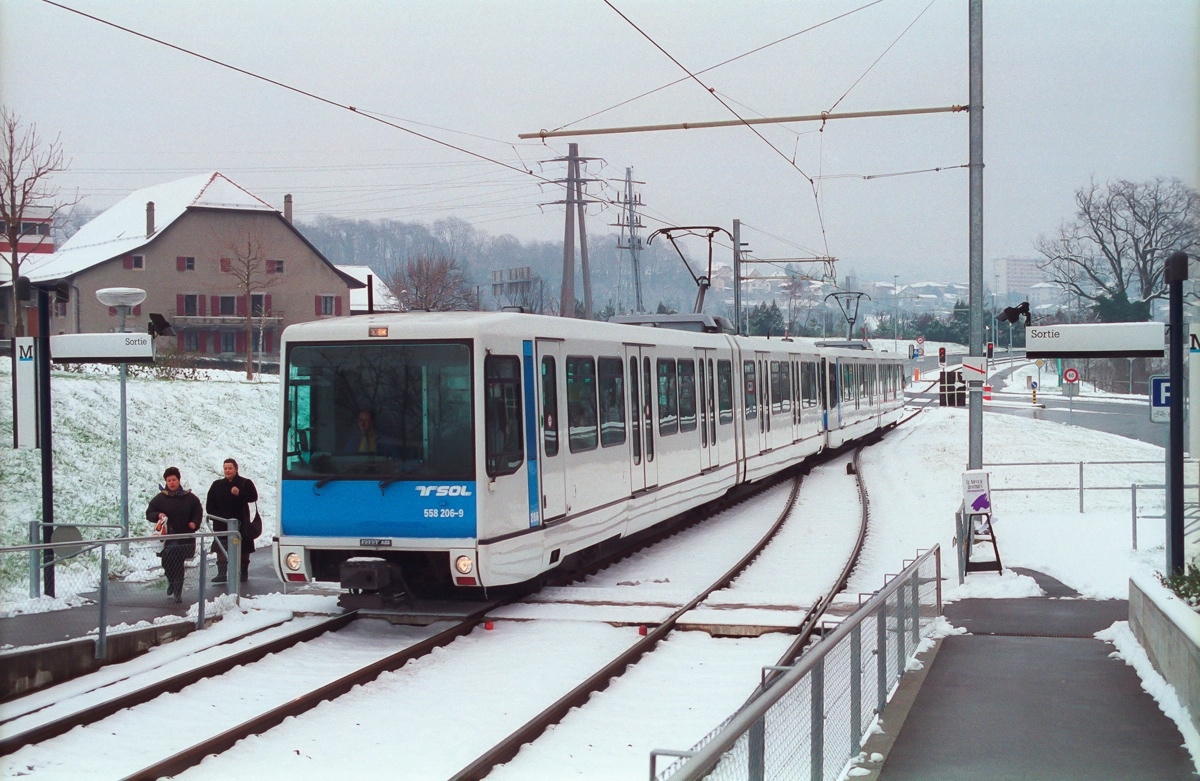 Лозанна, Duewag/Vevey/ABB Bem 4/6 № 206