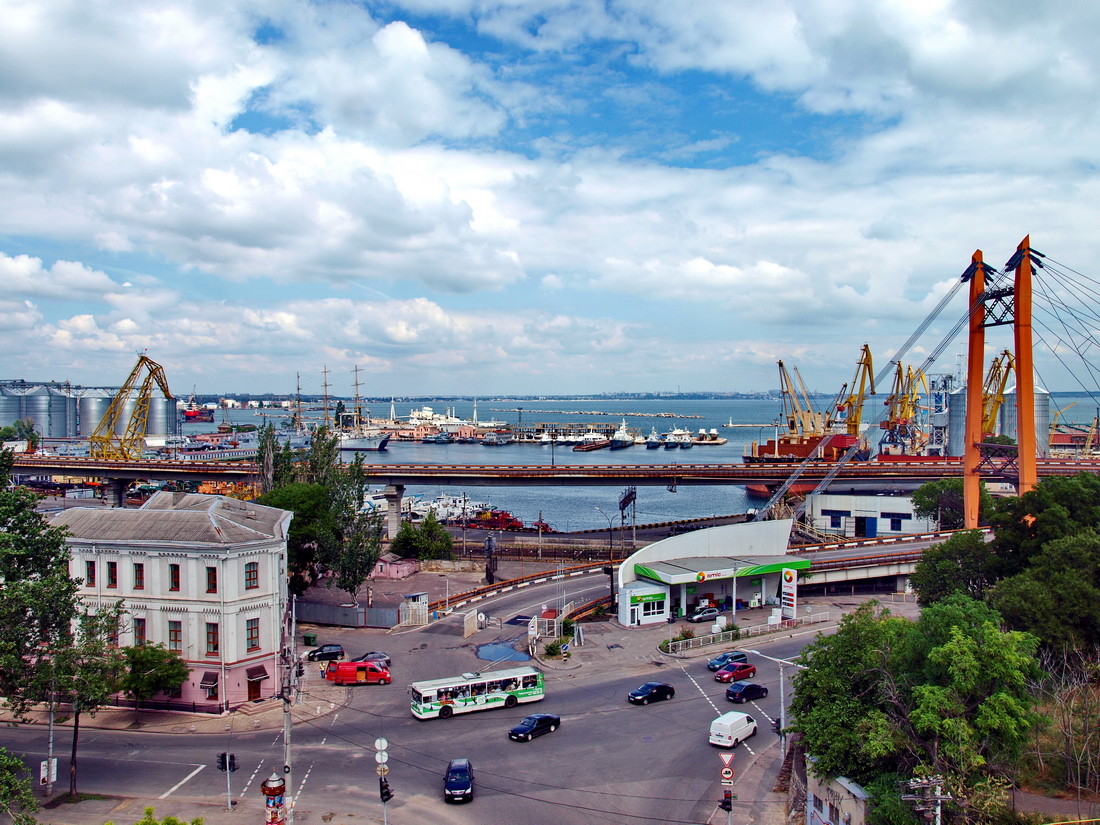 Odesa — Aerial Views; Odesa — Trolleybus Lines