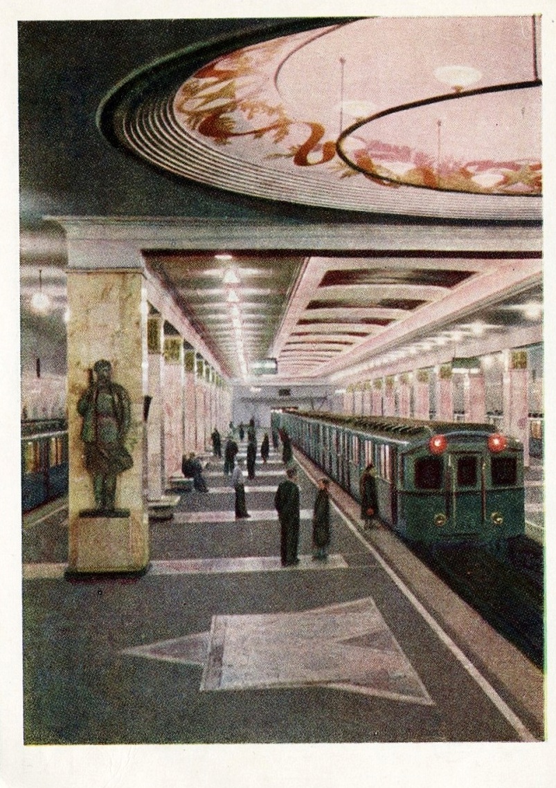 Moscow — Metro — Vehicles — Type A/B; Moscow — Metro — [3] Arbatsko-Pokrovskaya Line; Moscow — Metropolitan — historical photos (1933-1991)