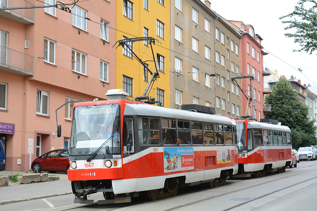 Brno, Tatra T3R (1995) nr. 1667