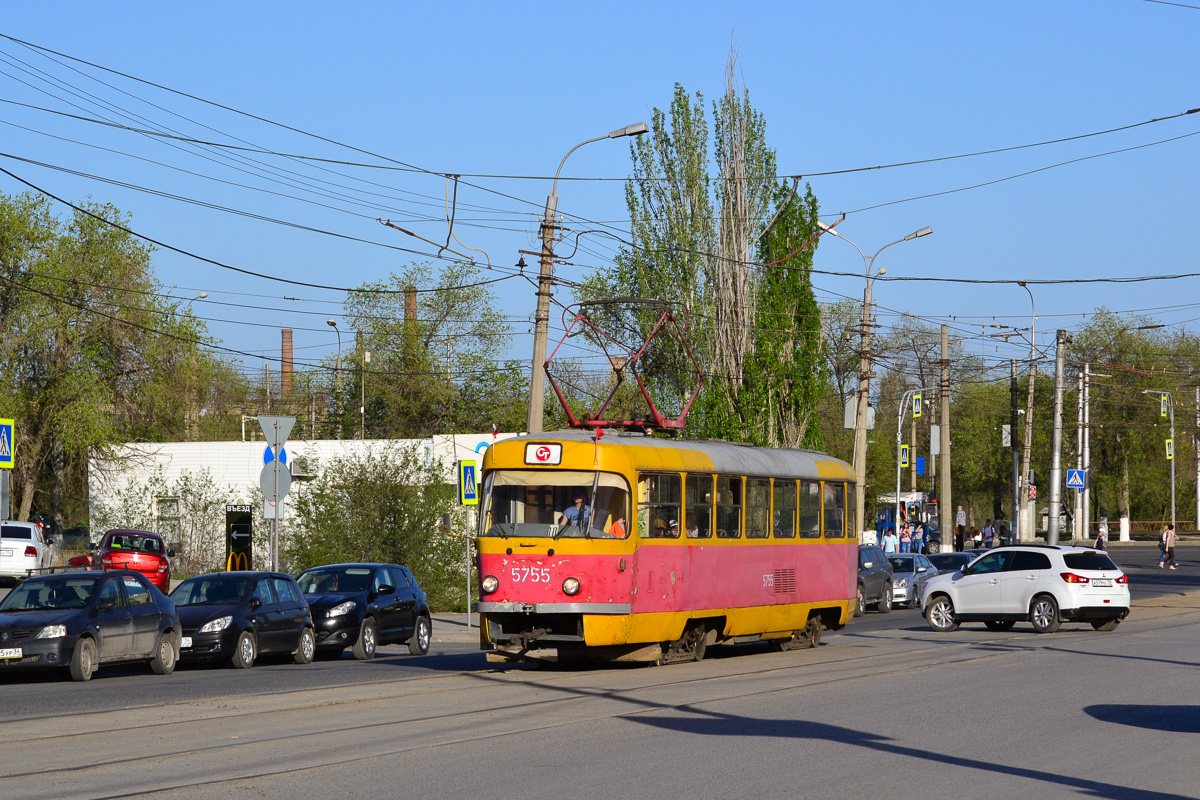 Volgograd, Tatra T3SU № 5755