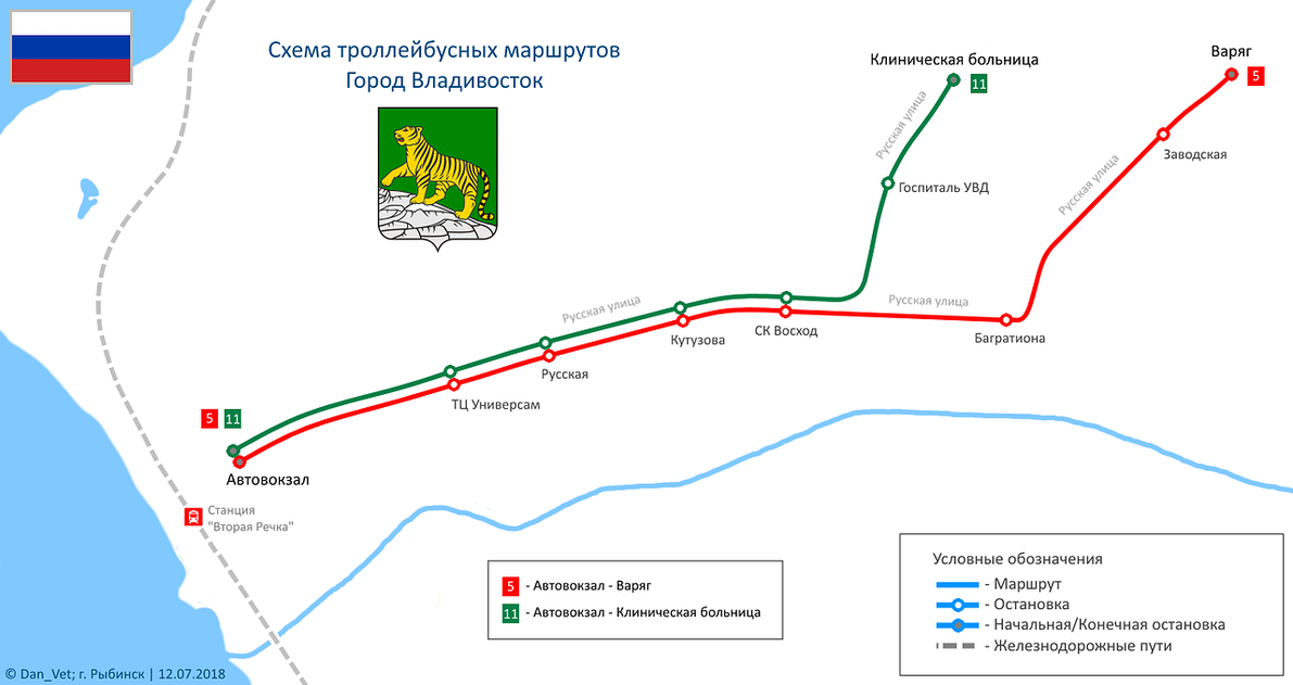 Владивосток — Схемы