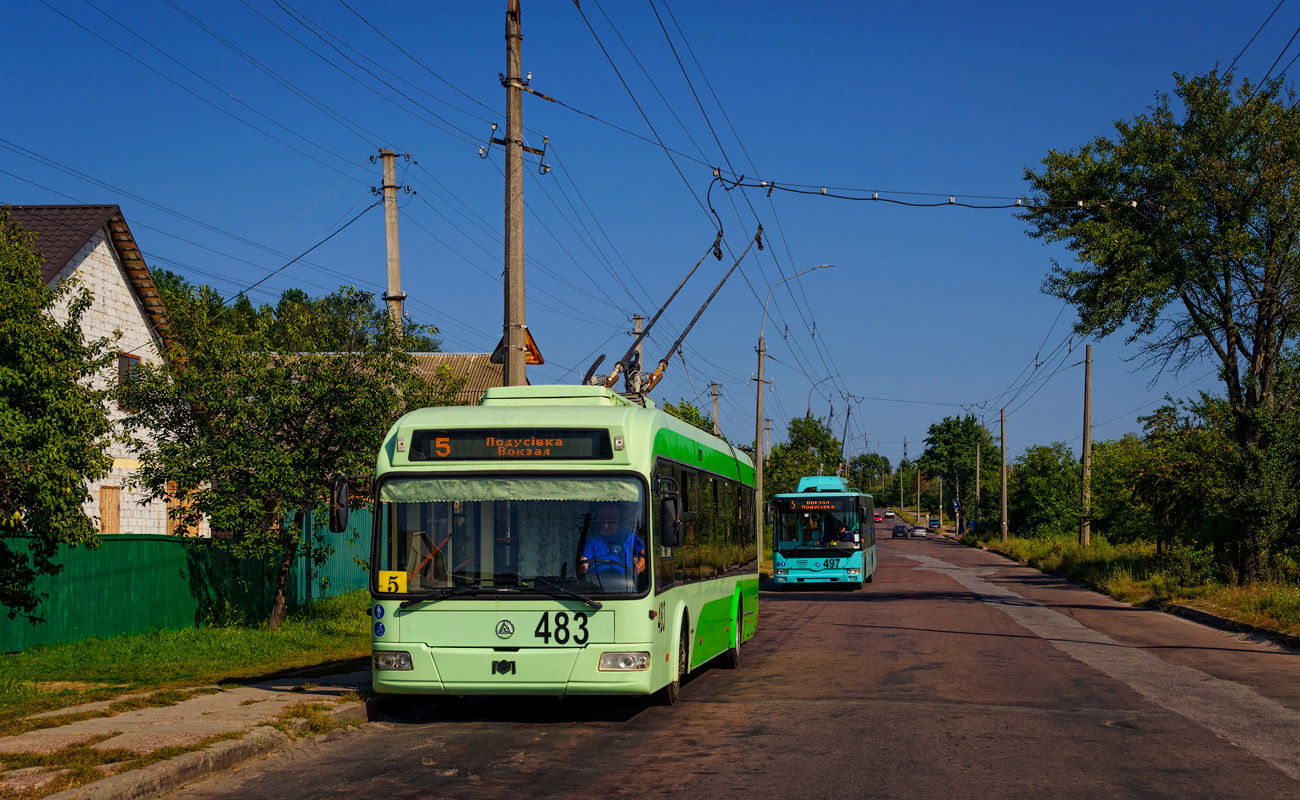 Чернигов, Еталон-БКМ 321 № 483; Чернигов — Конечные станции и кольца