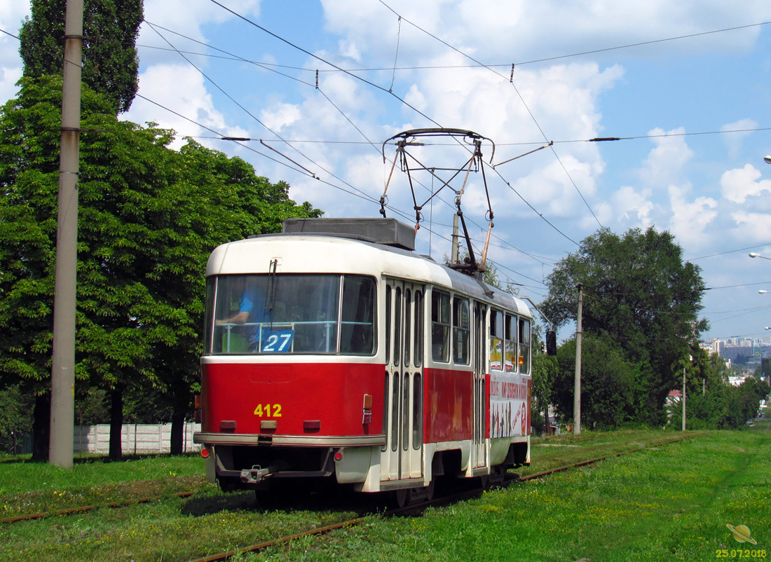 Харків, Tatra T3M № 412