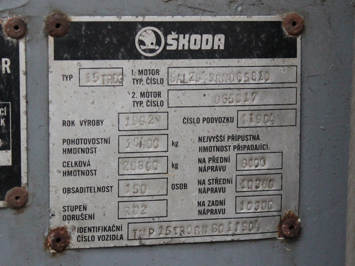 Ústí nad Labem, Škoda 15Tr08/6 Nr. 542