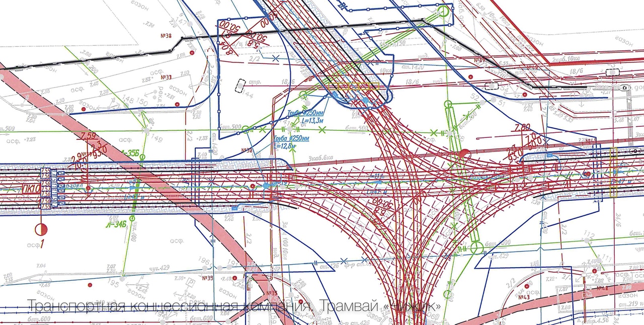 Sankt Petersburg — Tramway and Trolleybus Infrastructure Maps