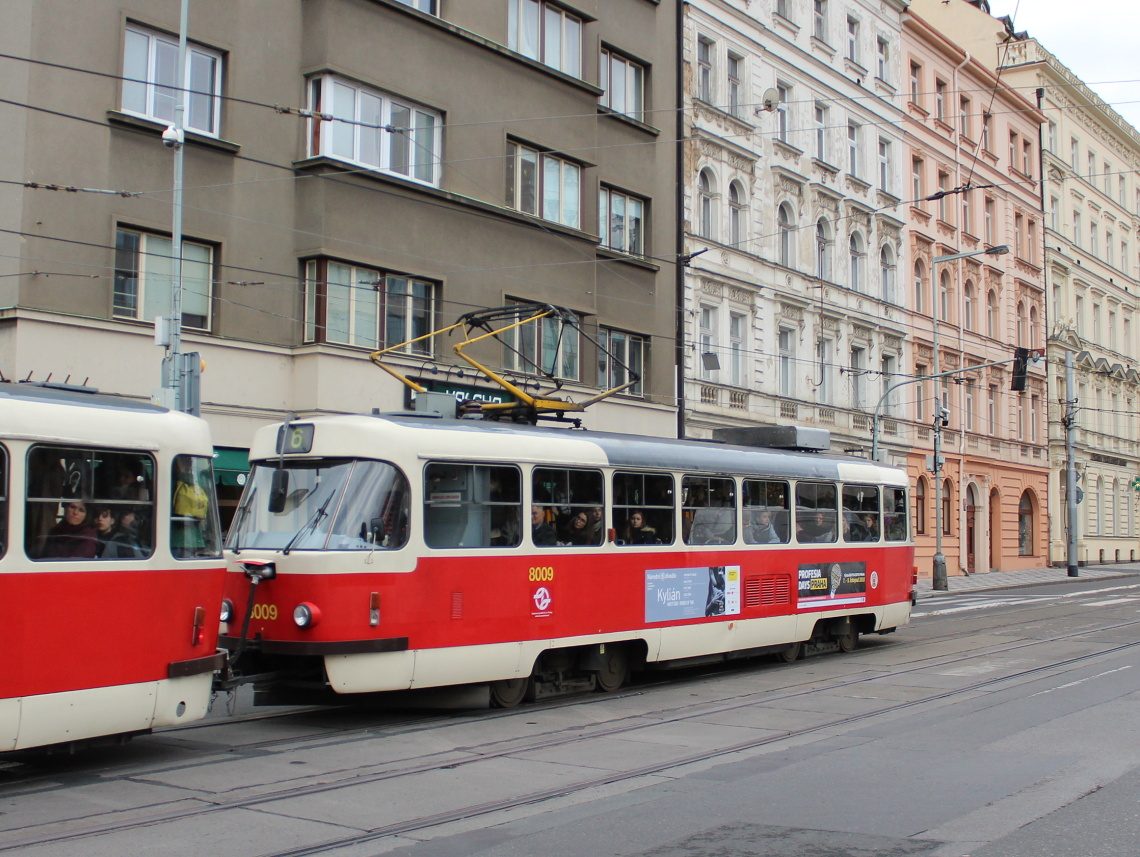 Prague, Tatra T3M2-DVC № 8009