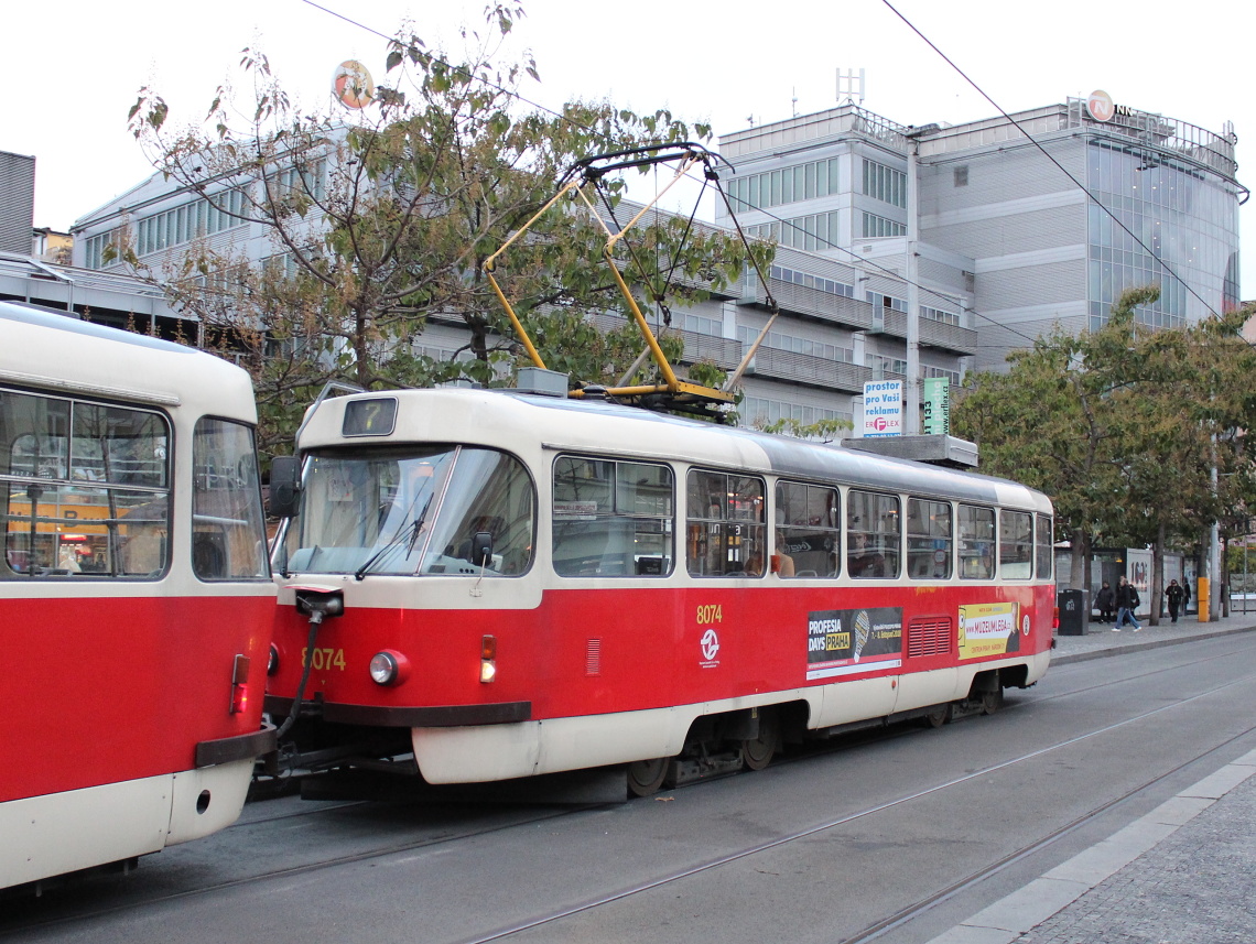 Prague, Tatra T3M2-DVC № 8074