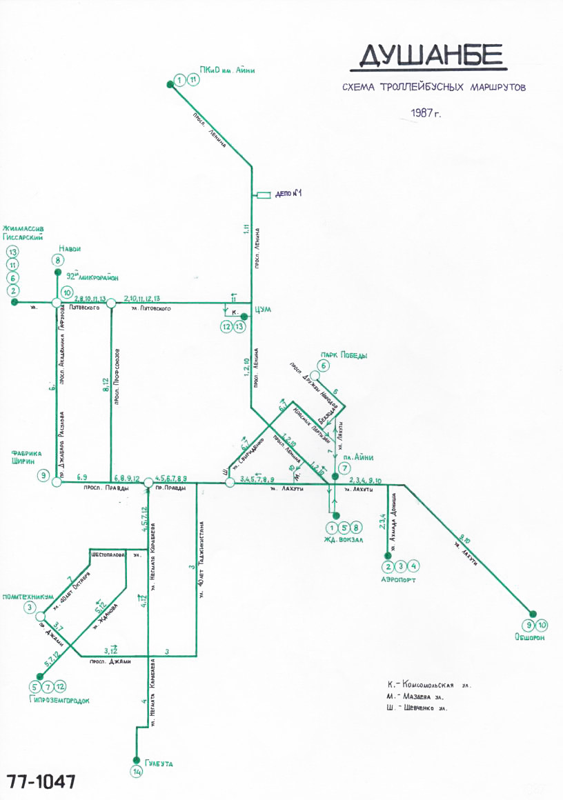 Dushanbe — Maps