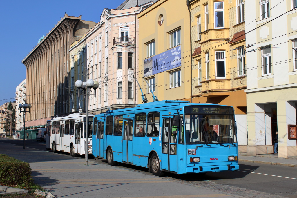 Опава, Škoda 14Tr17/6M № 76; Опава — 35 лет с вами — символическое прощание с троллейбусами 14Tr(M) / 35 let s Vami — symbolické rozlouceni s trolejbusy 14Tr(M)