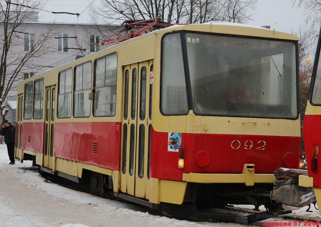 Орёл, Tatra T6B5SU № 092