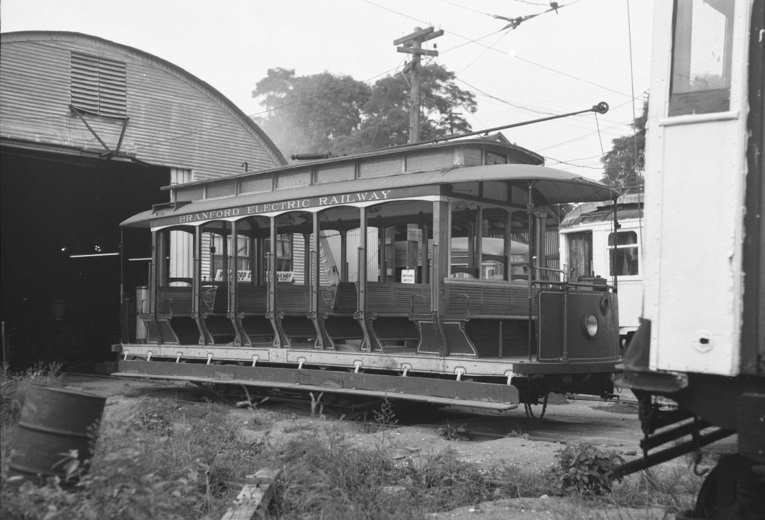 East Haven - Branford, Jackson & Sharp 2-axle motor car nr. 34; East Haven - Branford — Old Photos