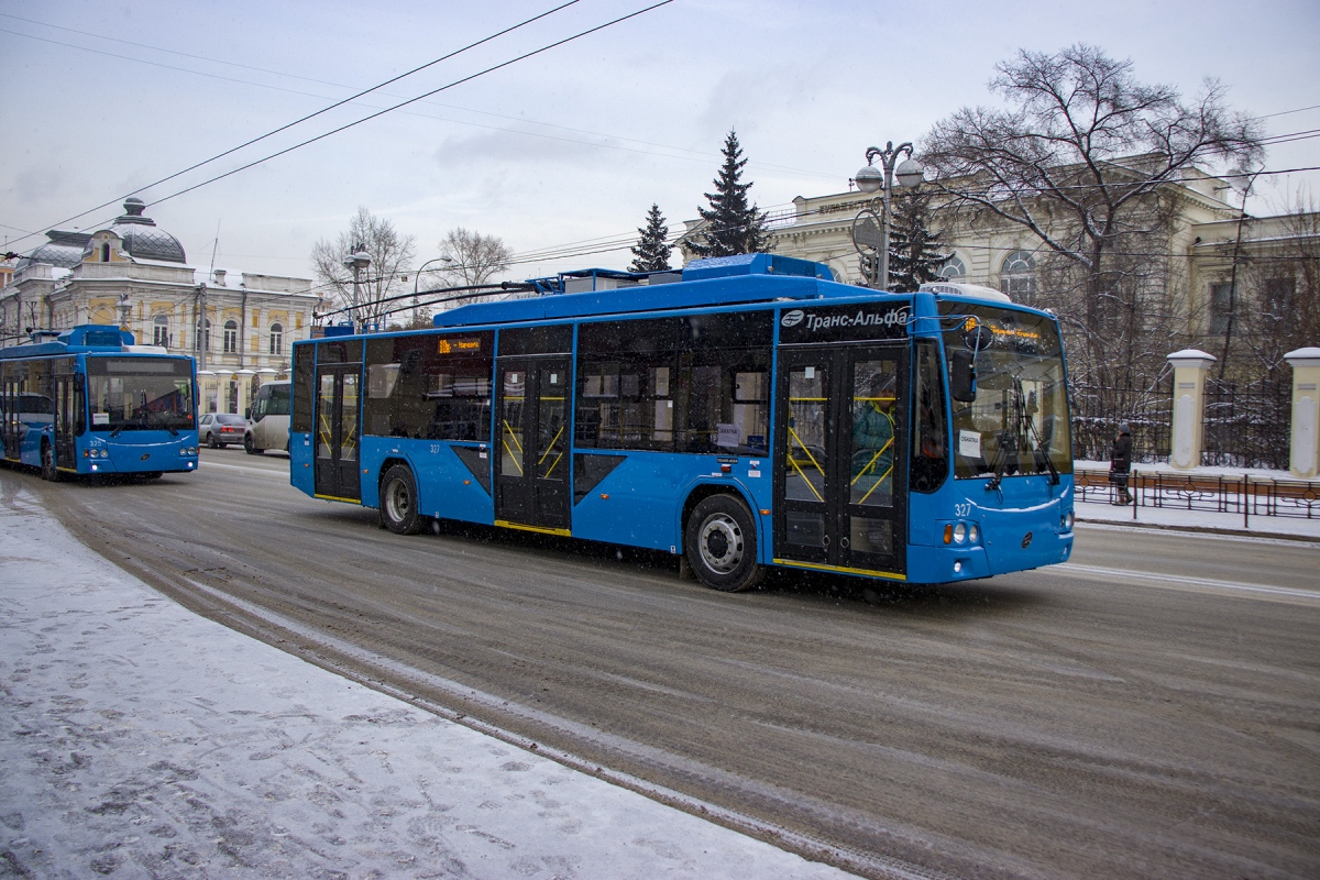 Irkutsk, VMZ-5298.01 “Avangard” № 327; Irkutsk — Троллейбусы на автономном ходу