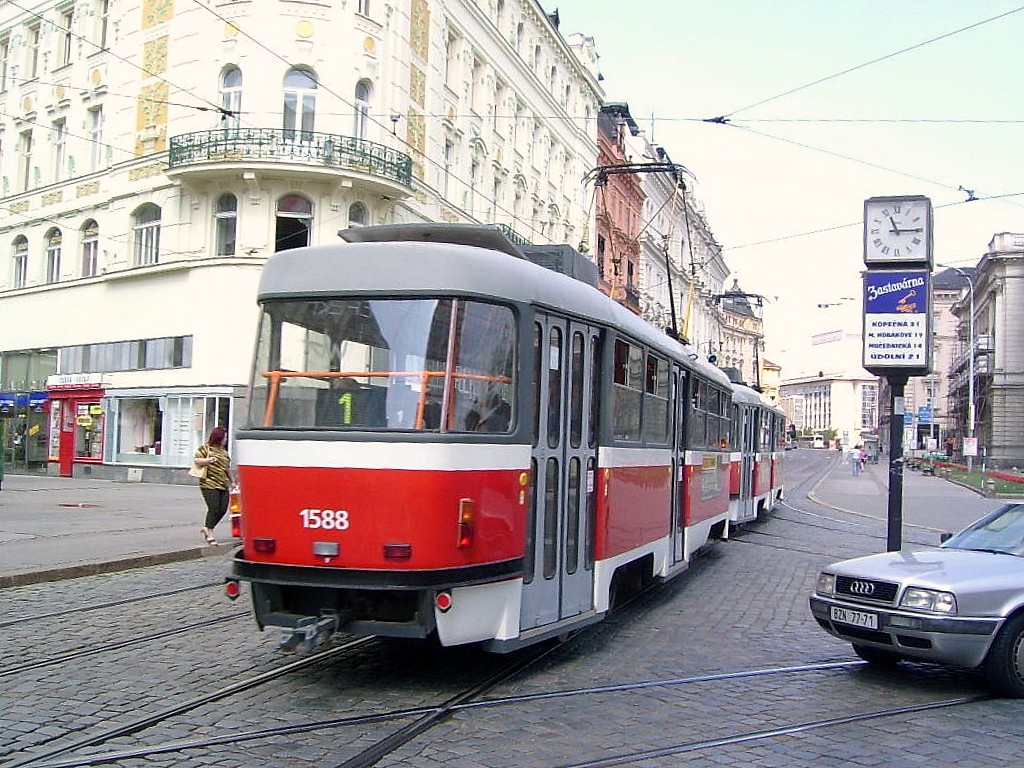Brno, Tatra T3M № 1588