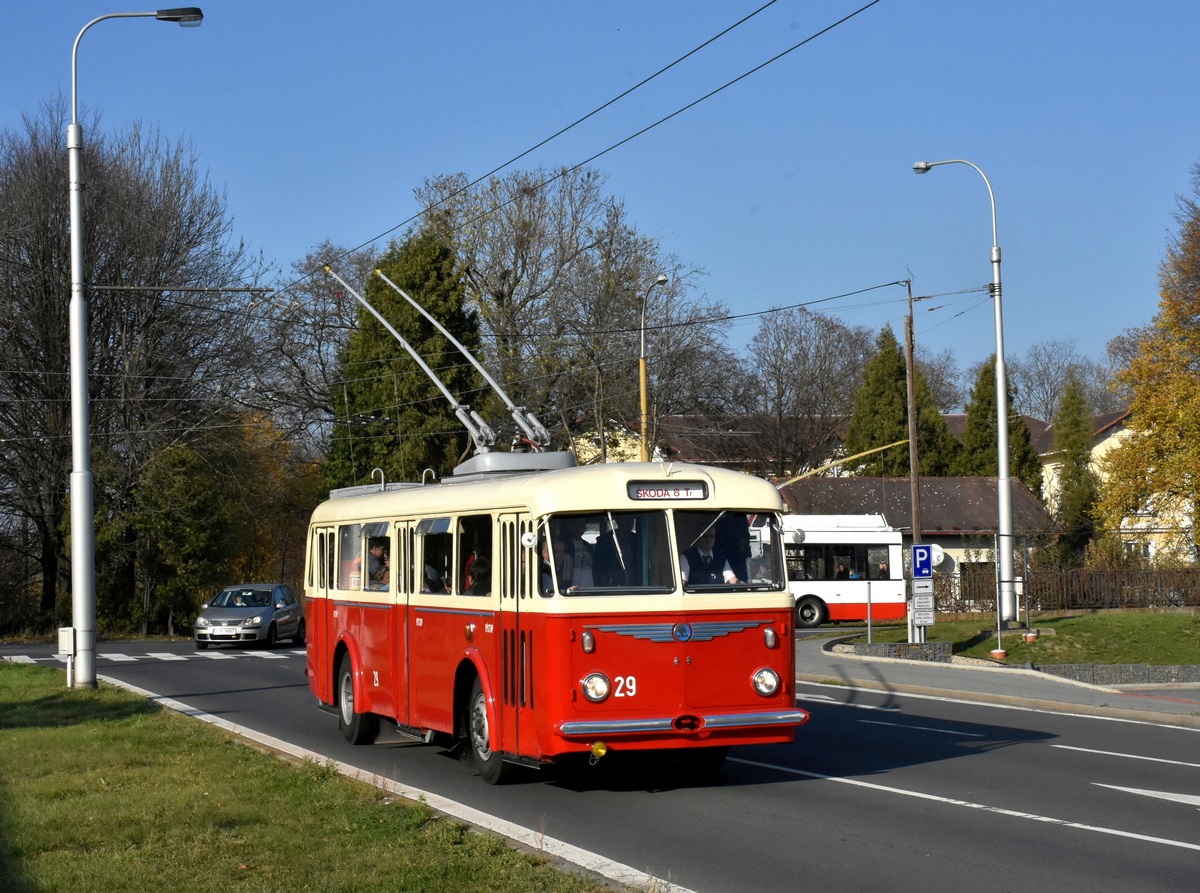 Ostrava, Škoda 8Tr6 — 29; Opava — 35 years in service — Bid farewell to trolleybuses 14Tr(M) / 35 let s Vami — symbolické rozlouceni s trolejbusy 14Tr(M)