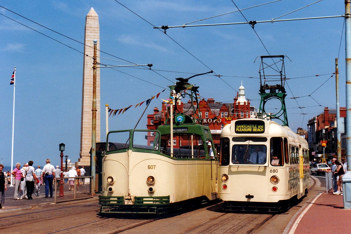 Блэкпул, Blackpool Boat Car № 607; Блэкпул, Blackpool Railcoach № 680