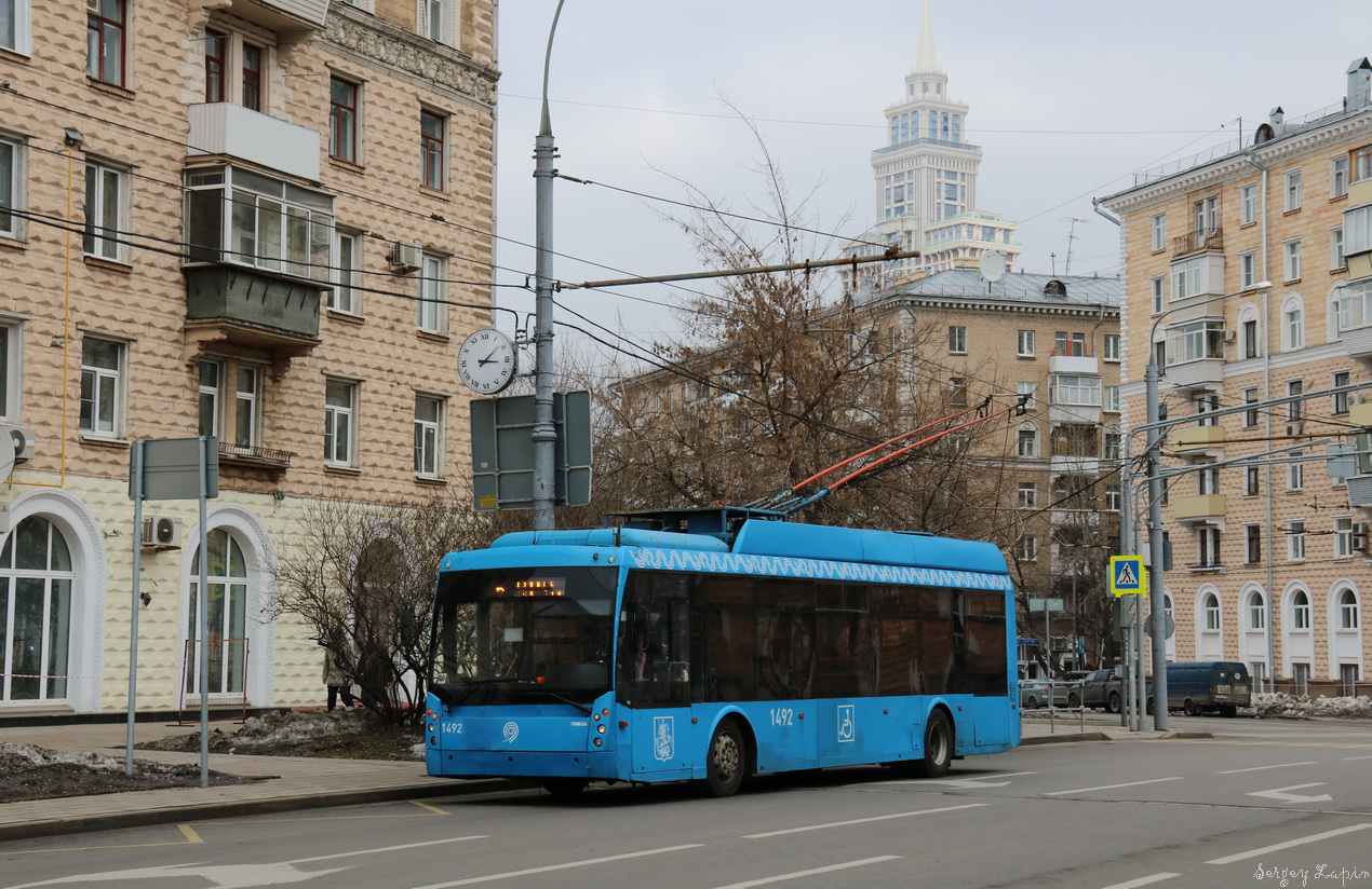 Москва, Тролза-5265.00 «Мегаполис» № 1492