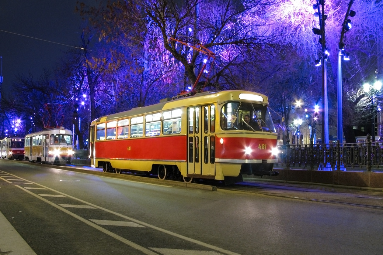 Москва, Tatra T3SU (двухдверная) № 481