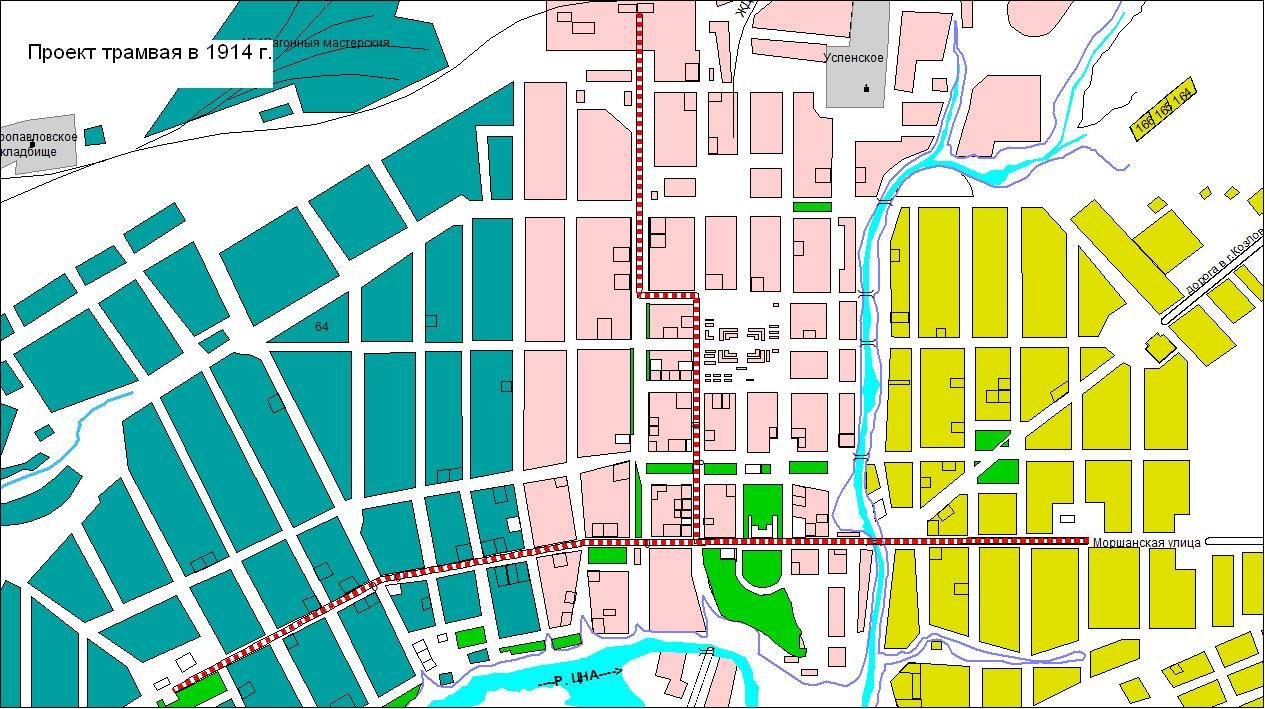 Tambow — Maps; Tambow — Tram project in Tambov