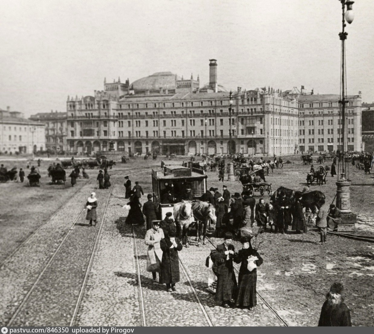 Москва — Исторические фотографии — Конка (1872-1912)