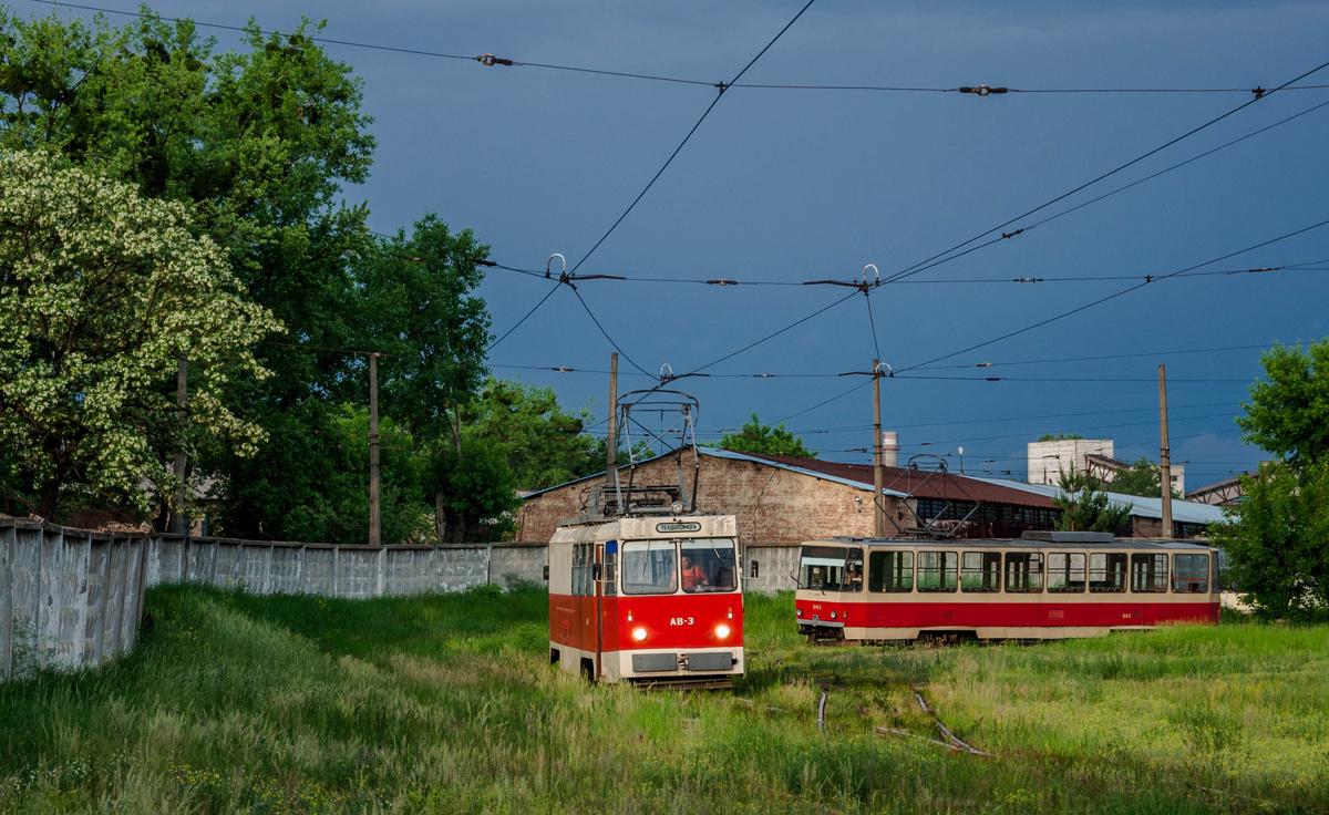 Киев, КТВ-57 № АВ-3; Киев, Tatra T6B5SU № 003