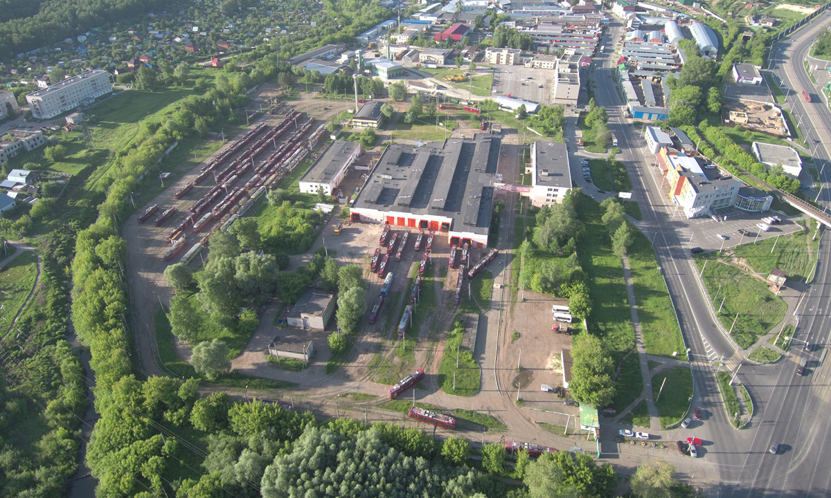 Kazan — Kabushkin tram depot; Kazan — Photos from a height