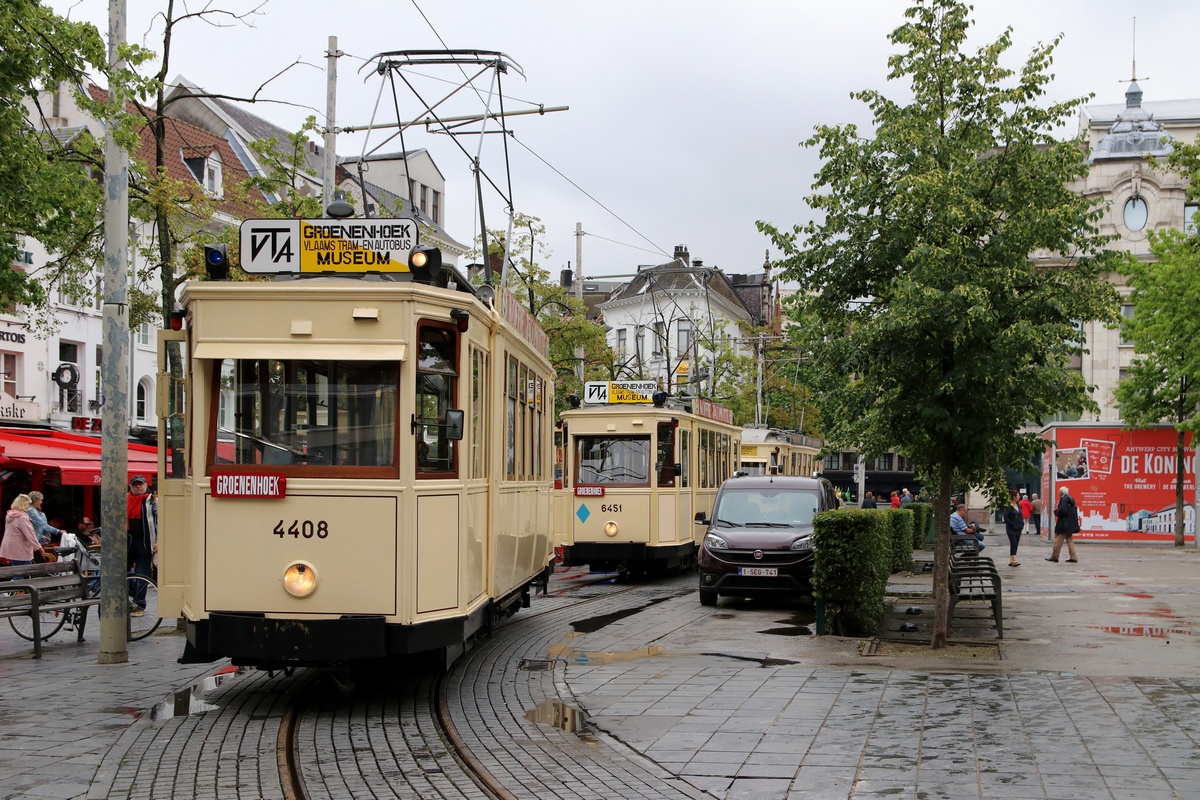 Антверпен, CGTA 2-axle motor car № 4408; Антверпен — Возобновление работы трамвайного музея (15/06/2019)