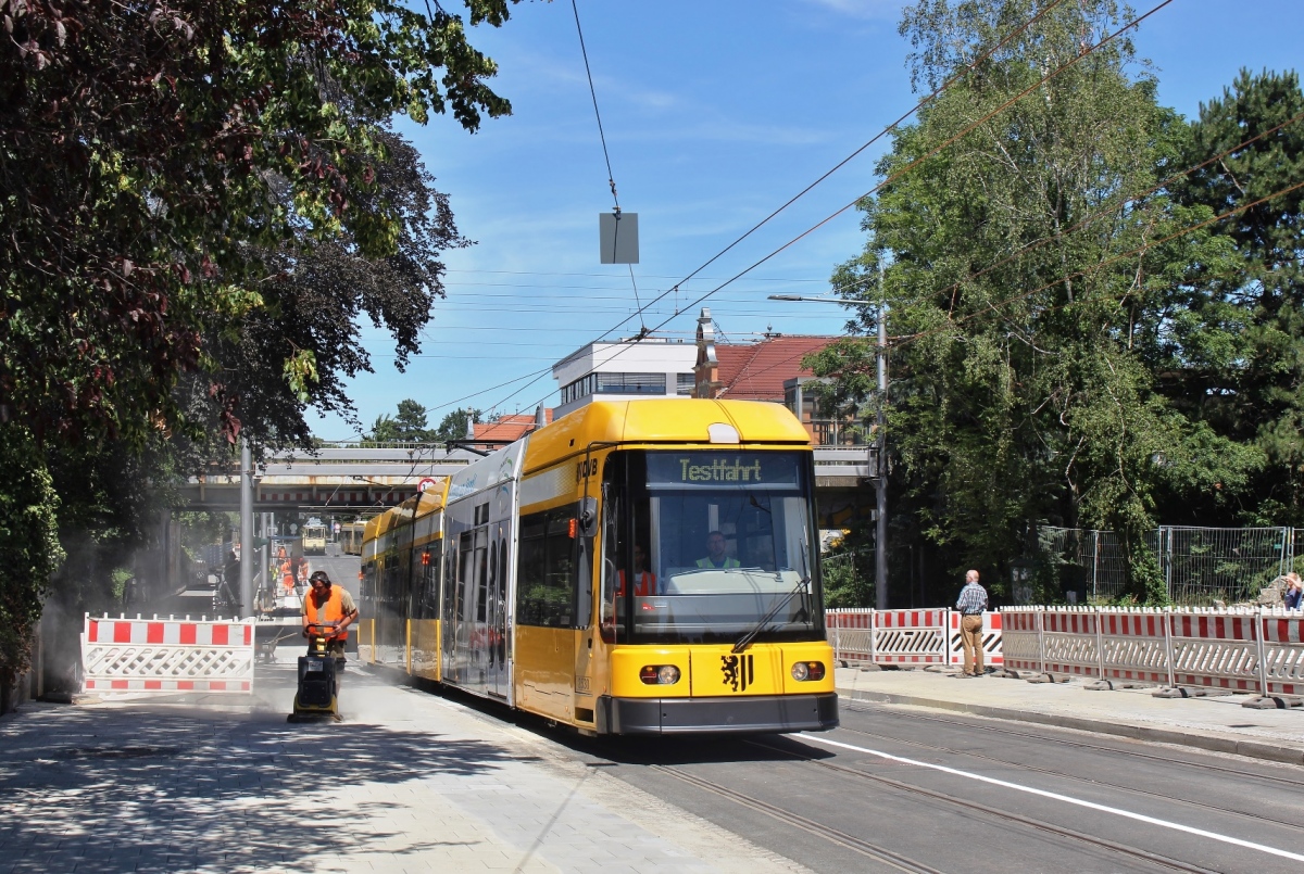 Dresden, SachsenTram NGT 6 DD № 2530; Dresden — Opening of the new tram line at Oskarstraße (04-06.07.2019)