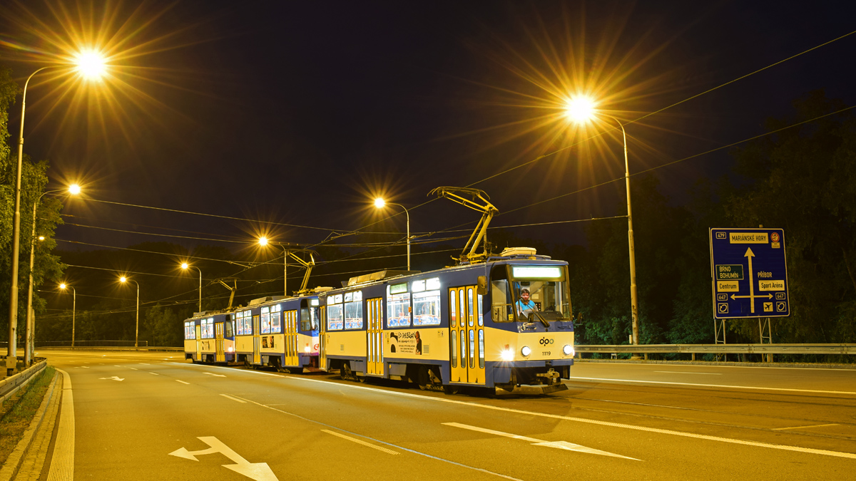 Острава, Tatra T6A5 № 1119; Острава, Tatra T6A5 № 1114; Острава, Tatra T6A5 № 1118; Острава — Colours of Ostrava 2019 — тройники.