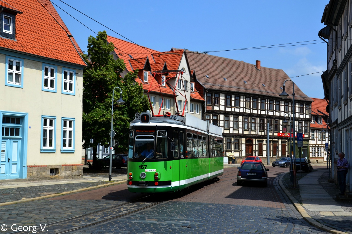 Гальберштадт, Esslingen GT4 № 167; Гальберштадт — Юбилей: 125 лет Хальберштадтскому трамваю (30.06.2012)
