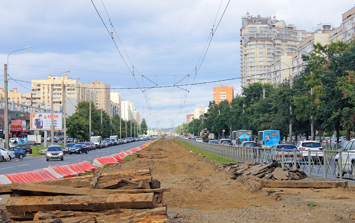 Saint-Petersburg — Track repairs