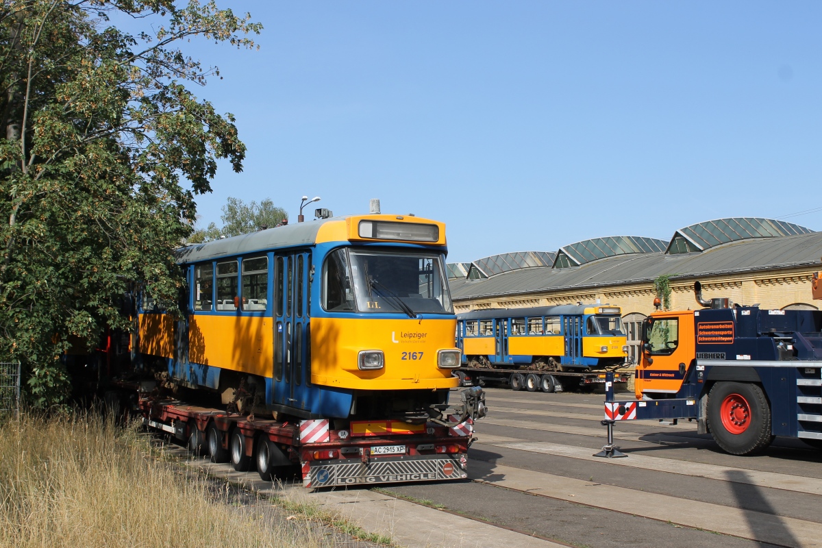 Leipzig, Tatra T4D-M1 nr. 2167; Leipzig — Handover of Tatra trams to Ukraine