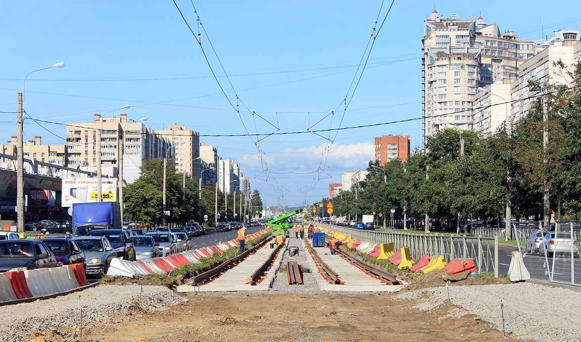 Saint-Petersburg — Track repairs