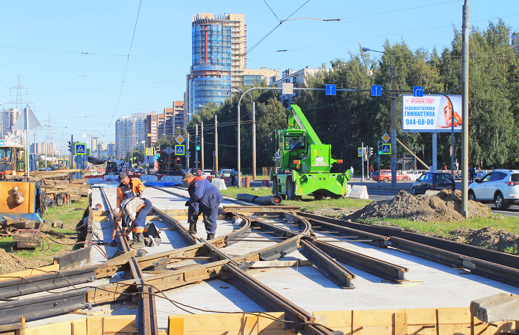 Saint-Petersburg — Track repairs