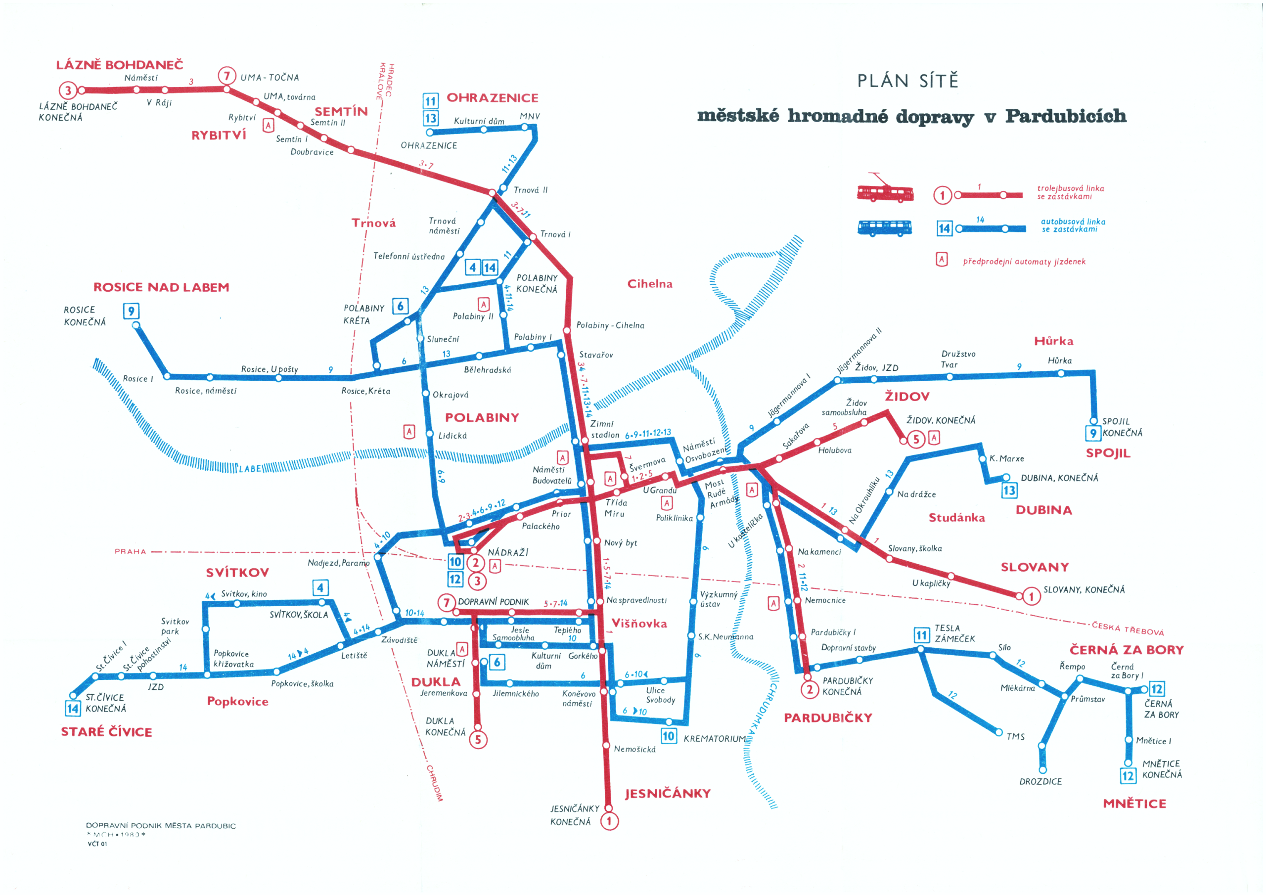 Pardubice — Mapy / Maps
